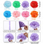 LEAZZLE 33 Pièces Set Decoration Fete Colorée , Decoration Anniversaire Avec des Eventail en Papier Suspendu, Pompon, Banderole 