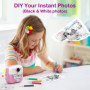 Etpark Appareil Photo Instantané, Appareil Photo Enfant Cadeau pour Filles de 4-12 Ans avec Papier d'impression & Carte 32G, Cam