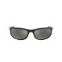 Ray-Ban Predator 2 Lunettes de Soleil, Noir (Monture : Noir, Verres : Gris polarisé Miroir 601/W1), X-Large (Herstellergröße: 62