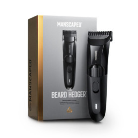 Tondeuse à barbe premium The Beard Hedger® MANSCAPED®, Molette réglable avec 20 longueurs, Lame en T en acier inoxydable pour un