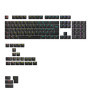 Glorious Gaming - Touches GPBT rétroéclairées : légendes translucides, Noir, pour claviers mécaniques formats 100%, 75%, 65%, 60