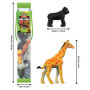 Cubitube - Animaux Sauvages de Deluxebase. 11 pièces de Petites Figurines d'animaux de Safari. Tube de Rangement en Plastique ré