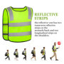 Vegena 8 Pcs Gilet de Sécurité pour Enfants, 360° Visibilité à Gilet Réfléchissante pour 3-12 Ans Enfants, Gilet Jaune Réfléchis