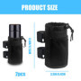Vegena Lot de 3 Porte Bouteille Velo, Porte Gourde Velo sans Vis, Porte Gourde VTT, Porte Bidon avec Poche en Filet et Fermeture
