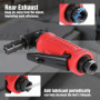 WORKPRO Meuleuse d'Angle à Air 6,3 mm (1/4") Multifonctionnelle, Meuleuse d'Angle Pneumatique - Pression Maximale 6,3 bar, 20,00