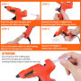 ValueMax Pistolet à Colle Chaude 30W avec 20 Bâtons de Colle 7x100 mm, Pistolet à Colle Electrique de Chauffage Rapide, Anti Eco