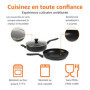 Amazon Basics Lot de 10 ustensiles, casseroles et poêles, empilables, anodisés, non adhésifs, gain de place, sans PFOA, Noir