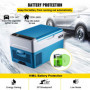 VEVOR Glacière Portable Électrique 12/24V Réfrigérateur Portable Automobile, Mini Frigo de Voiture Électrique avec Batterie de V