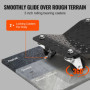 VEVOR Chariot de Manutention de Voiture 4PCs Charge 3 T au Total Chariot Déplace Voiture Plate-Forme 38,5x30 cm Roue Verrouillab