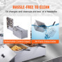 VEVOR Friteuse Électrique Commerciale 20 L Contenant 12 L de l'Huile 5000 W 2 Cuves Friteuse à Huile en Inox 2 Paniers à Frire C