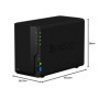 Synology NAS DS223 à 2 Baies (sans Disque) Noir