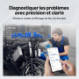 TOPDON TOPSCAN MOTO Outil de diagnostic OBD2 pour moto – Outil de diagnostic Bluetooth sans fil pour BMW, Ducati, Harley-Davidso