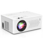 PURSHE Mini Projecteur, Vidéoprojecteur Bi-Canal Bluetooth et Zoom Électrique, Full HD 1080P Retroprojecteur Portable pour Home 