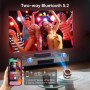 [App Intégrée] Projecteur, Auto Keystone/Focus Électrique, WiFi BT Vidéoprojecteur Native 1080P 4K Supporté, 270°Rotation Zoom 5