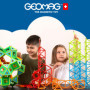 Geomag - Rainbow - 72 Pièces - Jeu de Construction Magnétiques pour Enfants Dès 3 Ans - Fabrication Suisse - Blocs Construction 