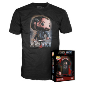 Funko Funko Boxed Tee: John Wick 3 - John Wick - Medium - T-Shirt - Vêtements - Idée de à Manches Courtes pour Les Adultes Les H