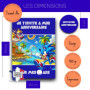 RXLITE NOUVEAUTE 2024 Kit créatif participatif premium de 20 Cartes d'invitation anniversaire à gratter thème Sonic Hérisson en 