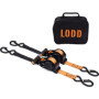 LODD - Sangles à Cliquet Automatique 3,2 m x 25 mm avec Valise de Transport – Résistance Max 700 kg, Certifiées EN12195-2. (Lot 
