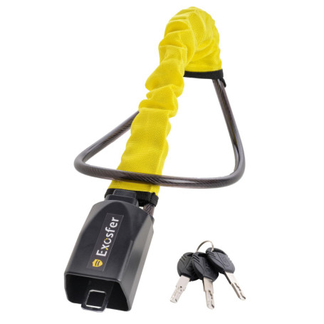 EXOSFER - Bloque Volant Voiture - Canne Antivol Sécurité Renforcée Contre le Vol - Bloc Flexible Pratique Pour Auto, Petit Campi