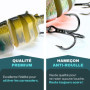 Pack Leurre pour la pêche du carnassier Efficace et REDOUTABLE [+ DE Haute QUALITÉ] Poisson Nageur, pour la Peche du Brochet, Sa
