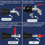 "Robinet Cuve 1000L 1/2 S60X6 IBC- Extension Intégrée,raccord cuve 1000 litres,conçu et spécialement adapté à l'utilisation des 