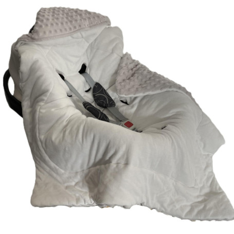 Sourire d'eveil couverture cosy bébé enveloppante nid d'ange 90x120 multifonction toutes saisons pour sièges auto avec capuche f