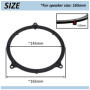 AERZETIX - C11589 - Lot de 2 Adaptateurs de Haut-parleurs Ø165 mm - côté de Montage: portière arrière - Compatible avec A3, A4 1