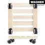 Wagner Support à roulettes pour Pot de Fleur PALETTI 29 x 29 x 8 cm I Roule Pot de Plant pour l'intérieur I Suport Roulant en Bo