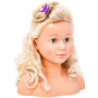 Bayer Design 90005AB Tête à Coiffer et Maquiller Super Model avec Accessoires, tête coiffante Enfant, Cheveux blonds