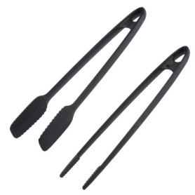 Westmark Pince à Rôtir/à Servir et Pince à Barbecue, Set de 2 pièces, Plastique, longueur : 29 et 33 cm, Noir, 286922E7
