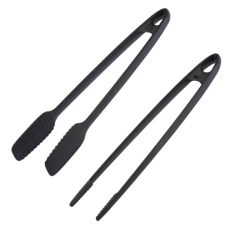 Westmark Pince à Rôtir/à Servir et Pince à Barbecue, Set de 2 pièces, Plastique, longueur : 29 et 33 cm, Noir, 286922E7