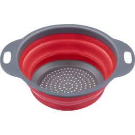 Westmark Passoire pliable, avec dispositif de suspension, diamètre intérieur : 18,5 cm, plastique, mini, rouge/anthracite 212322