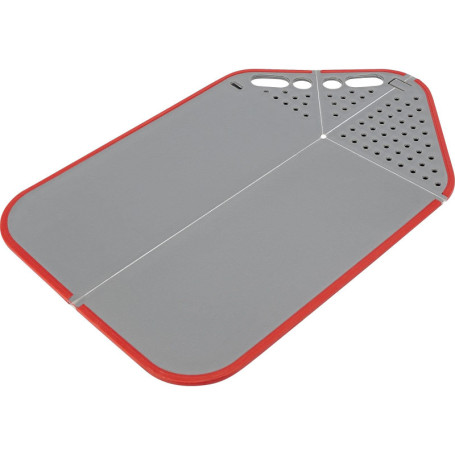 Westmark 62192270 Planche à découper pliable en plastique 3 en 1 Gris/rouge