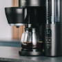 Melitta Cafetière à Filtre AromaFresh Glass Pro X Noire, avec Moulin à grains Intégré & Verseuse Isotherme, Double Fonction Minu