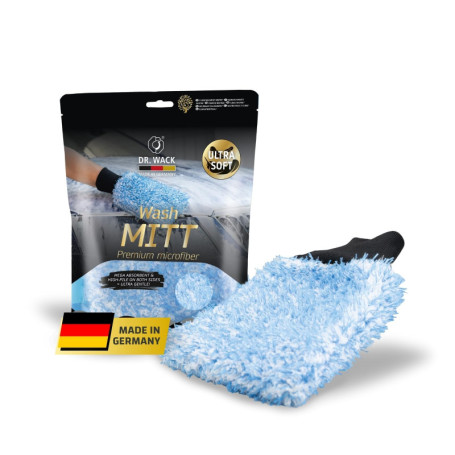 Dr. Wack - A1 Gant de Lavage pour Voiture - Microfibre de première qualité - Ultra Doux & extrêmement absorbants - pour Un Netto