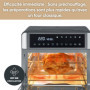 SEVERIN Mini-Four et Friteuse à Air chaud 12 en 1, Four posable 25 L, Mini four Grande capacité Multifonction 2 200 W avec Ecran