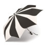 Pierre Cardin Parapluie de poche automatique - Motif tournesol - Noir et blanc - Édition noir et blanc, noir/blanc