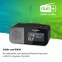 TechniSat Viola CR 1 - Dab+ Radio-réveil avec Chargement sans Fil (Dab, FM, Deux alarmes, Snooze, Mise en Veille, Fonction de Ch