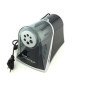 Westcott E-15509 00 iPoint Axis Taille-crayon électrique Arrêt automatique 6 trous de diamètres différents Gris/Noir
