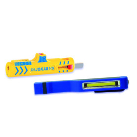 Jokari 490319 Secura No. 15 Kit d'artisans avec lampe de poche LED, robuste et polyvalent, pour câble rond