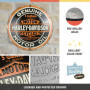 Nostalgic-Art Plaque rétro, Ø 35 cm, Harley-Davidson – Genuine Motor Oil – Idée cadeau pour motards, Official License Product (O