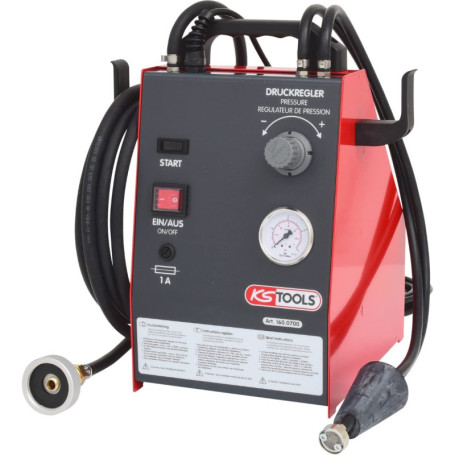 KS TOOLS 160.0700 - Purgeur de Liquide de Frein 5L - Électrique - Outillage Mecanique Auto pour la Purge du Liquide de Frein - P