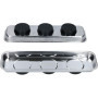BRILLIANT TOOLS BT691155 Tablette magnétique / jeu de coques en inox, 65 x 226 mm, 2 pièces [Powered by KS TOOLS], Inconnu