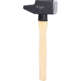 BRILLIANT TOOLS BT077250 Marteau rivoir avec manche Hickory, 2500 g, forme française [Powered by KS TOOLS]