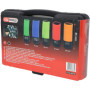 KS Tools 515.0870 Jeu de 5 douilles en aluminium 1/2" (15-17-19-21-22 mm), code couleur selon la largeur de clé