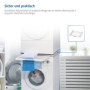 Xavax Kit de superposition universel pour lave-linge/sèche-linge, avec séchoir à linge