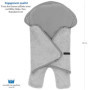 ZAMBOO Couverture Enveloppante Bébé Siège Auto avec Pieds - Nid d'ange Bebe Léger pour Cosy (par ex. Bébé Confort, Cybex, Römer)