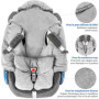 ZAMBOO Couverture Enveloppante Bébé Siège Auto avec Pieds - Nid d'ange Bebe Léger pour Cosy (par ex. Bébé Confort, Cybex, Römer)