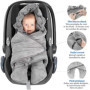 ZAMBOO Couverture Enveloppante Bébé Siège Auto avec Pieds - Nid d'ange Bebe Léger pour Cosy (par ex. Bébé Confort, Cybex, Römer)