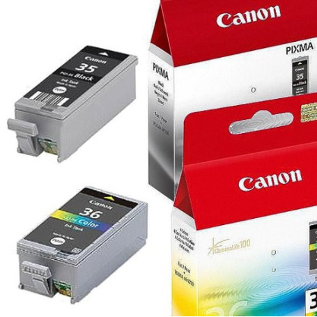 Canon PGI-35 Black & CLI-36 Colour Ink Cartridge Bundle Pack